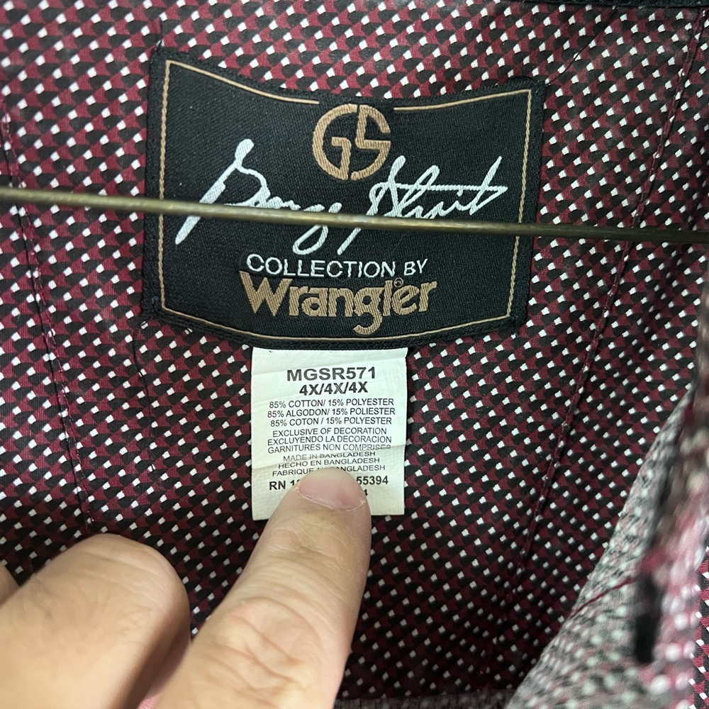 Wrangler Red and Black Patterned Shirt